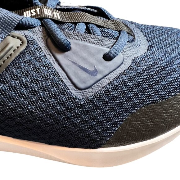 NWB NIKE Shoes Men's MC Trainer Ptl. Leather Upper Swoosh Blue Black 11BGB - Picture 9 of 11